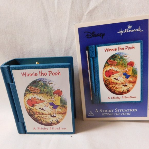Hallmark Winnie The Pooh A sticky Situation Ornament Collector's Series 2004 - Picture 6 of 9